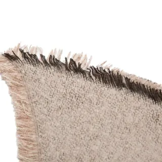 Beige Black Woven Fringed Scarve
