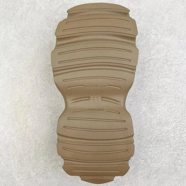 Beige Monolithic Molded Construction Ventilated Cutout Design Clog 2