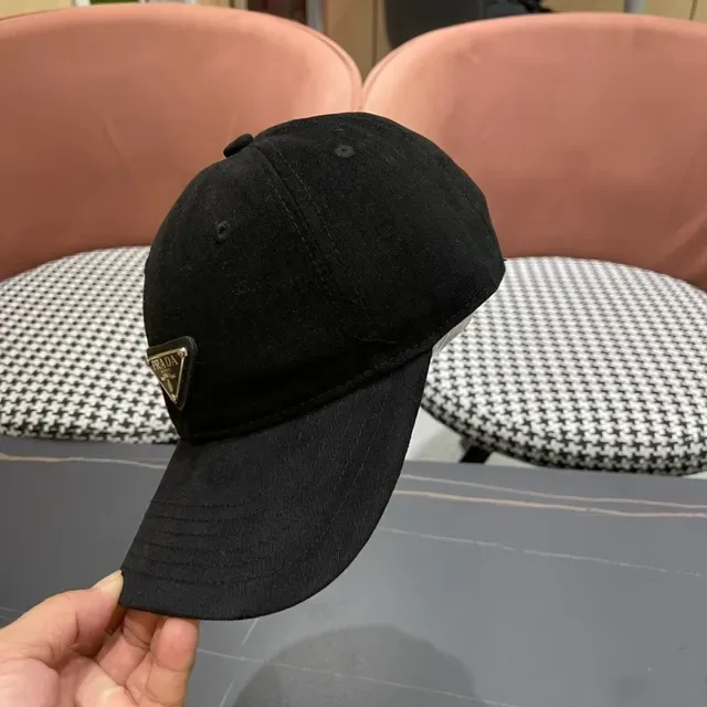 Black Adjustable Strap Baseball Cap 8