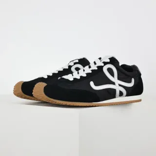 Black and White Abstract Logo Low-Top Sneaker