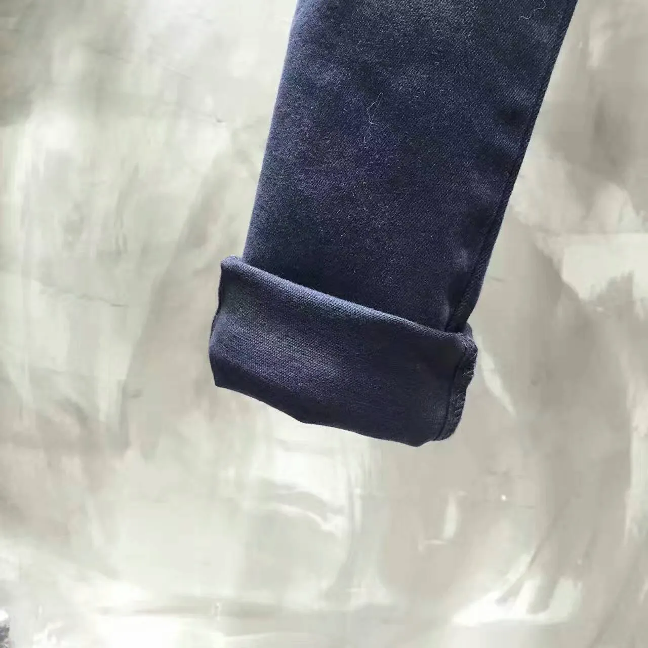 কালো কার্গো জিপার ডিটেল স্লিম ফিট জিন্স 5