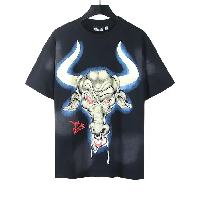 T-shirt noir WWE WrestleMania Bull et Rocky à impression graphique recto-verso 5