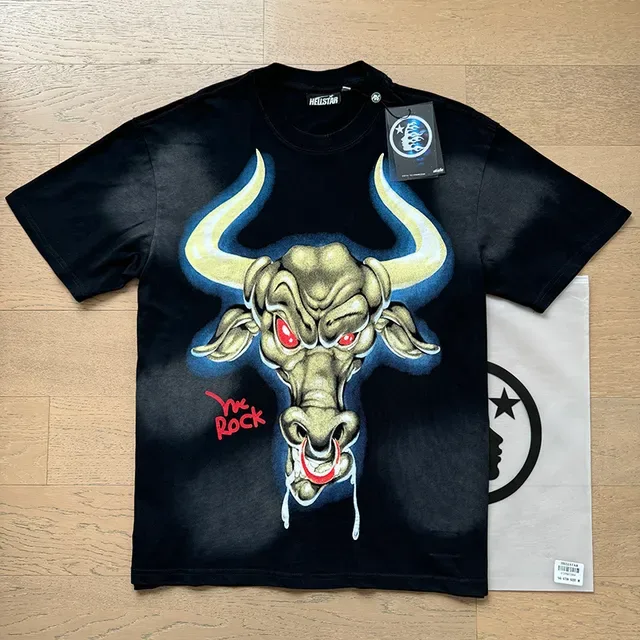 T-shirt noir WWE WrestleMania Bull et Rocky à impression graphique recto-verso 9