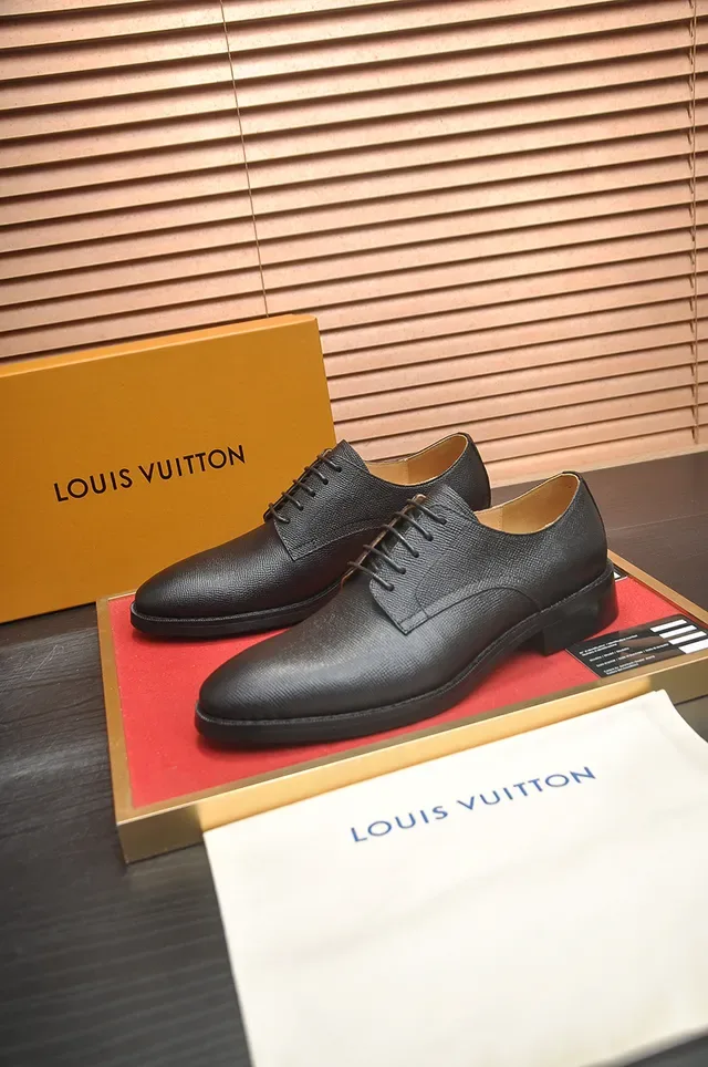 Black Pebbled Leather Cap Toe Oxford Shoes 4