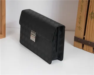 黑银色 编织纹理 翻盖闭合 信封手拿包 5