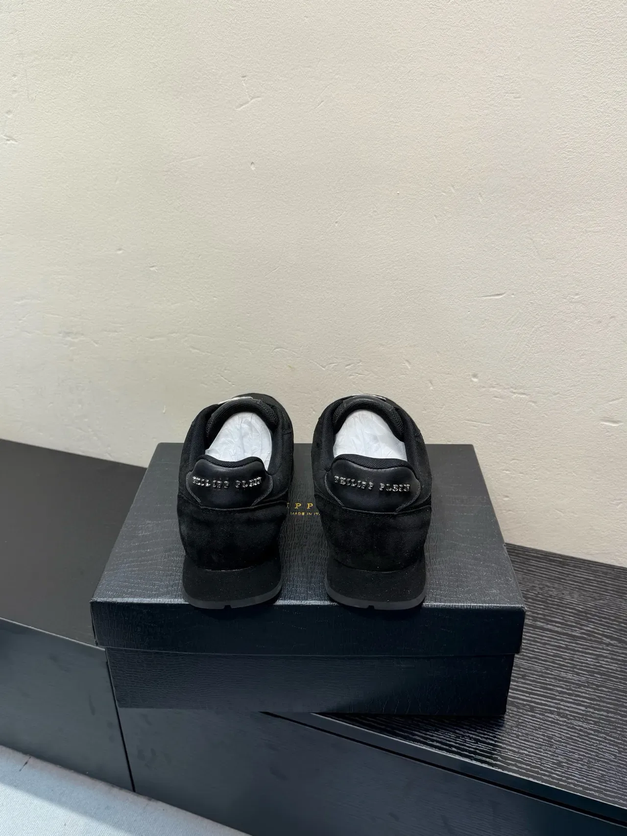 Black Suede and Mesh Low-Top Lifestyle Sneaker 6