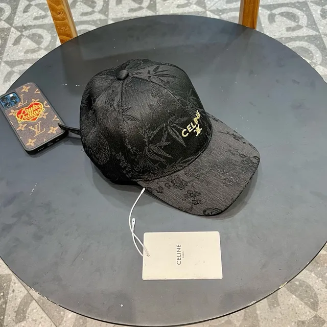 Casquette de baseball structurée en tissu texturé noir 3