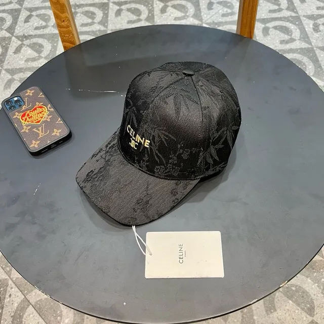 Casquette de baseball structurée en tissu texturé noir 4