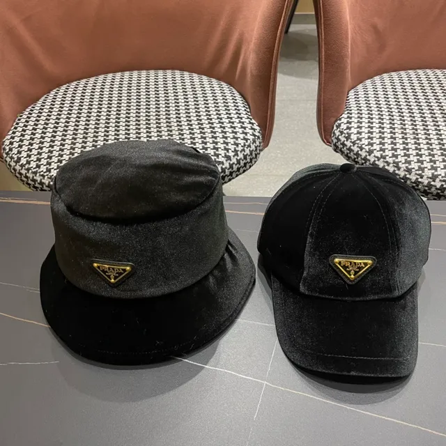 黑色丝绒质感结构棒球帽 6
