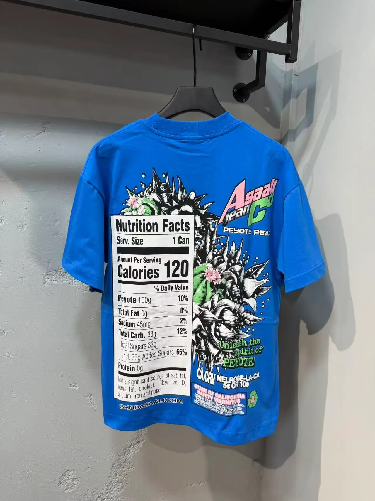 T-shirt oversize bleu et noir à imprimé graphique 13