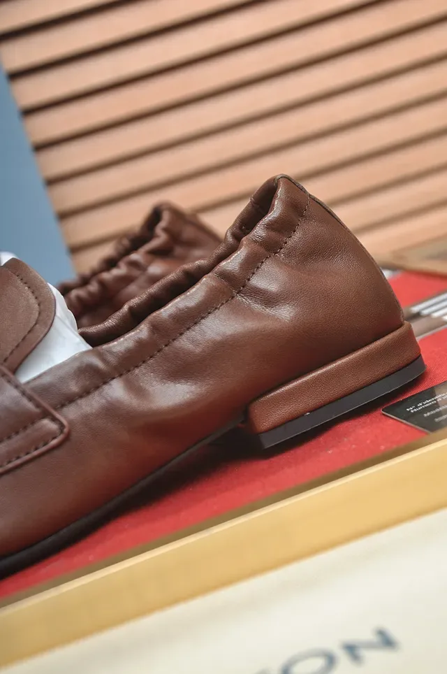 Brown Black Penny Elasticated Gusset Loafer 2