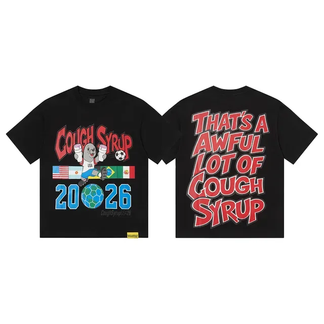 Cough Syrup USA 2026 Graphic Print Oversized T-Shirt 8