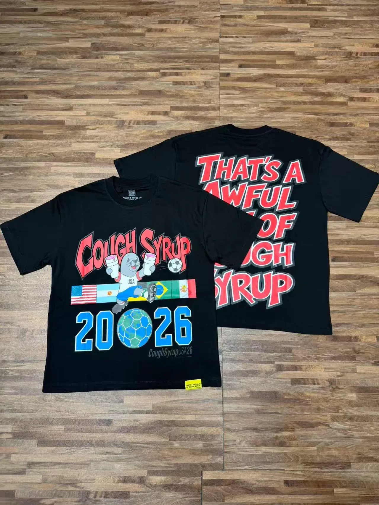 Cough Syrup USA 2026 Graphic Print Oversized T-Shirt 12