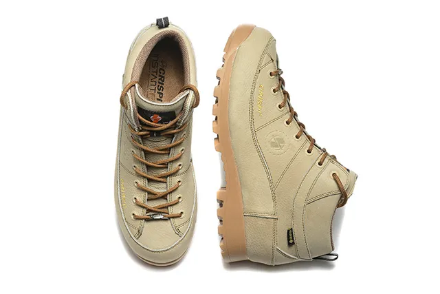 CRISPI 米色和黑色 GORE-TEX 徒步靴 7