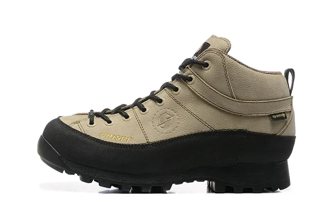 CRISPI 米色和黑色 GORE-TEX 徒步靴 18