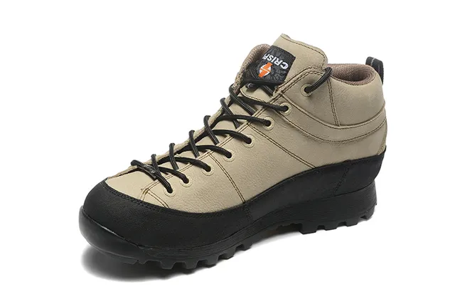 CRISPI 米色和黑色 GORE-TEX 徒步靴 19