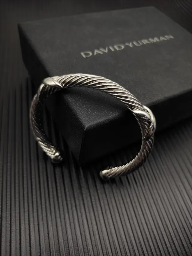 David Yurman Cable Classics Twisted Silver Cuff Bracelet 4
