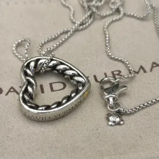 David Yurman Cable Collectibles হার্ট পেন্ডেন্ট নেকলেস