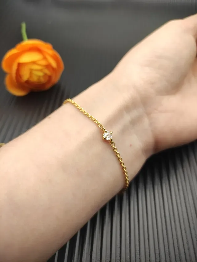 David Yurman Cadena de Cable Beige Dorada Piedra de Corte Cuadrado Simple Pulsera 8