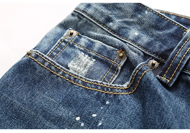 Distressed Mid-Rise Cuffed Hem Denim Shorts 5