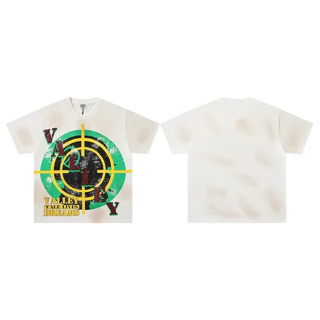 Distressed Target Graphic Print Oversized T-Shirt 2