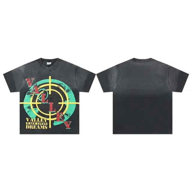 Distressed Target Graphic Print Oversized T-Shirt 5