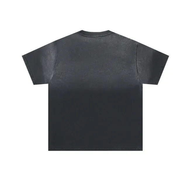 Distressed Target Graphic Print Oversized T-Shirt 7