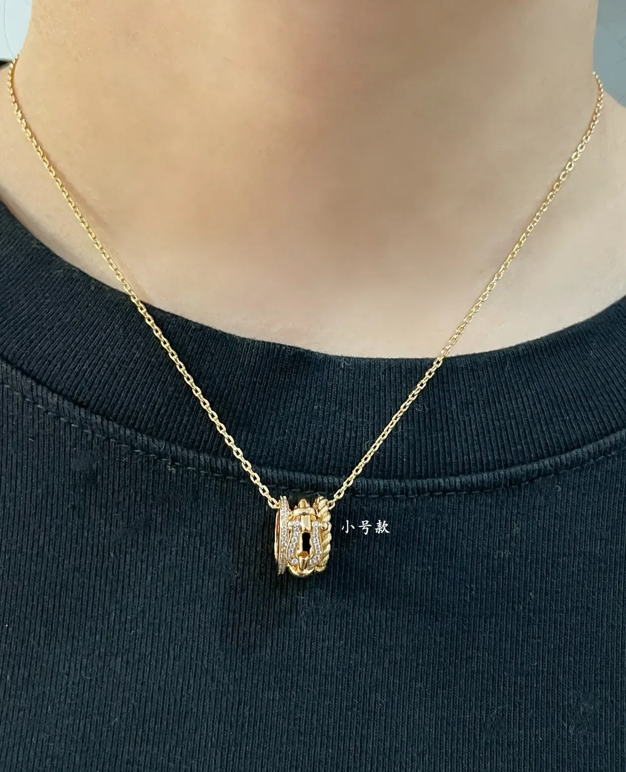 Fred Silver Navy Chain Twisted Rope Pendant Necklace 9