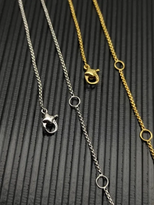 Gold and Silver Starburst Pavé Drop Necklaces 4