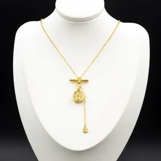 Collier Chaîne d'Or avec Fermeture Toggle