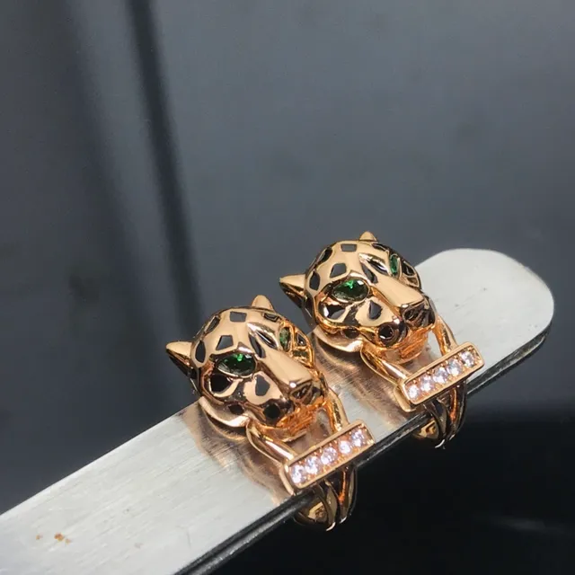Gold Silver Panther-Head Motif Multi-Tone Metal Bracelet 4