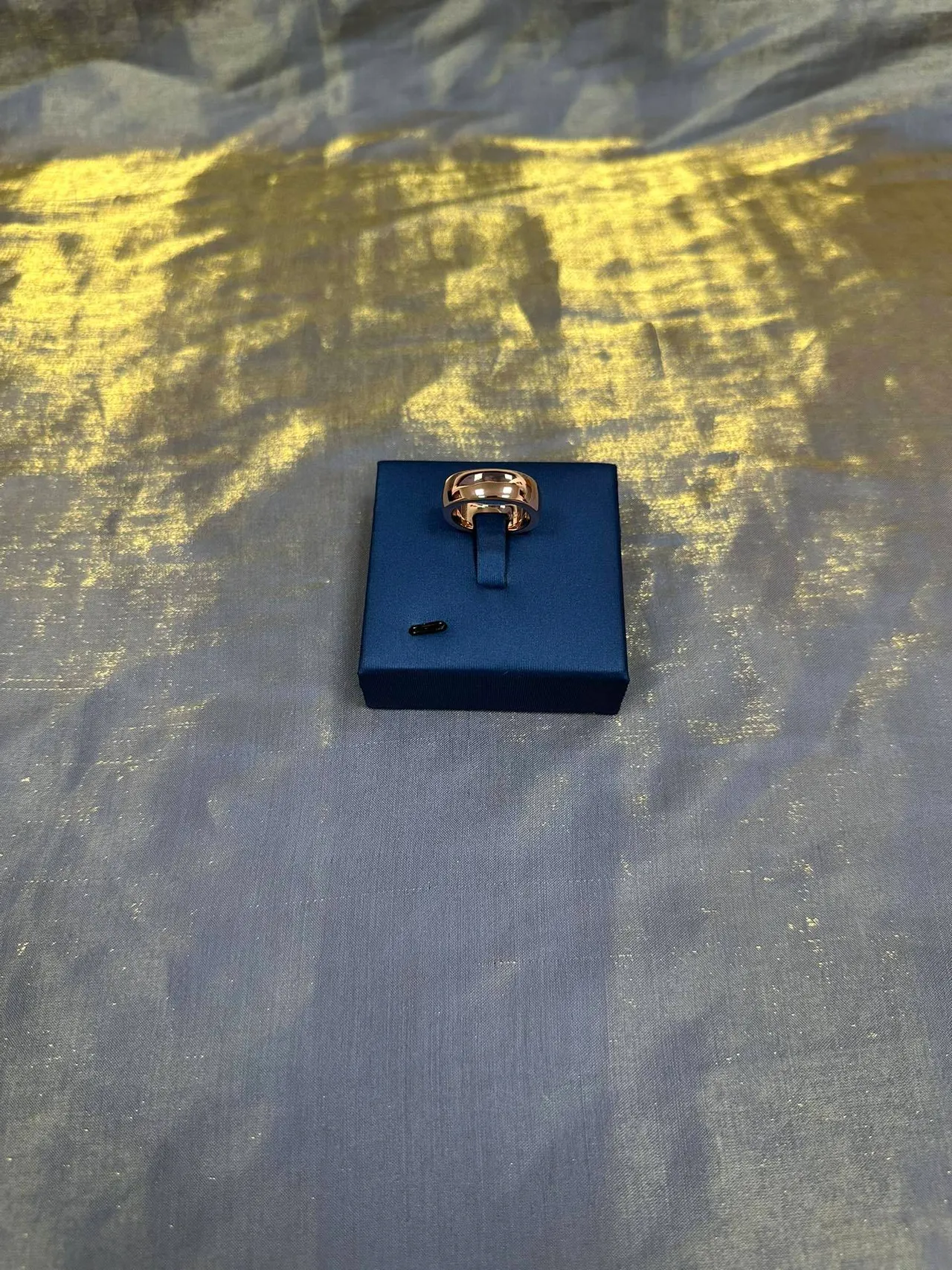 Gold-Toned Multi-Band Stacked Ring 8