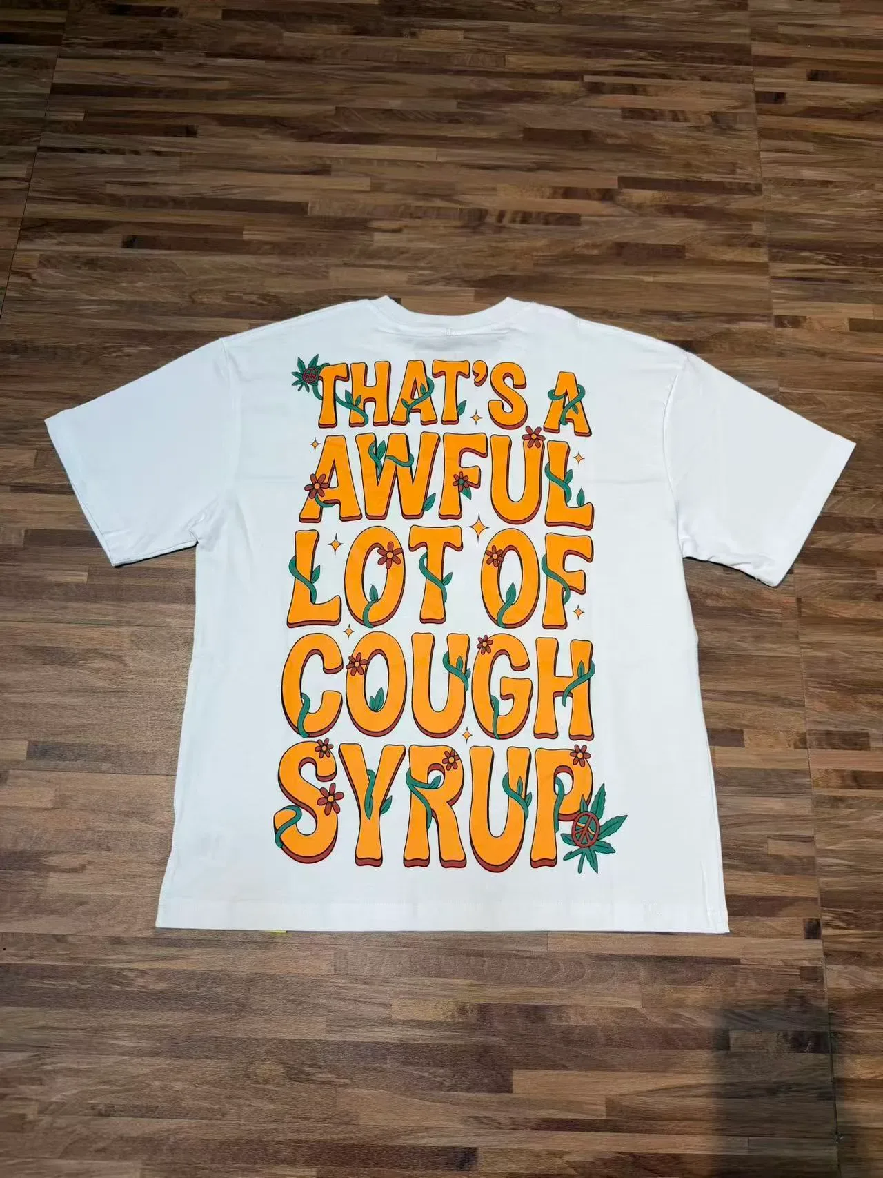 图案印花圆领短袖宽松T恤 8