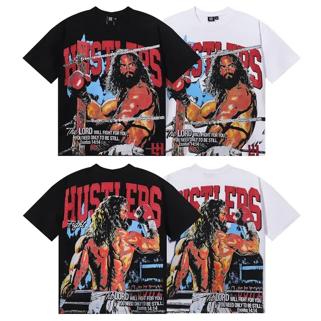 Graphic-Print Oversized Box-Cut T-Shirt 6