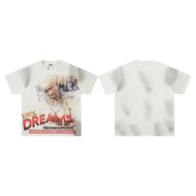 Graphic Print Oversized Distressed T-Shirt 5