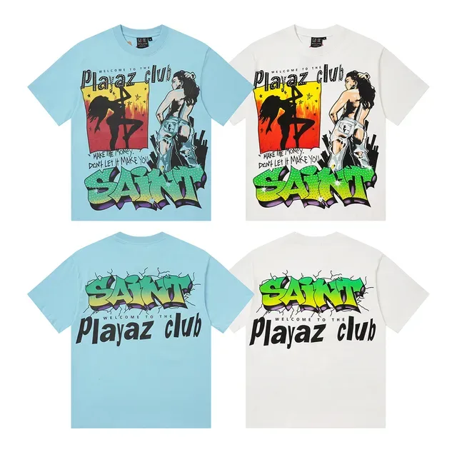 Graphic Print Rhinestone-Embellished Oversized T-Shirt 2