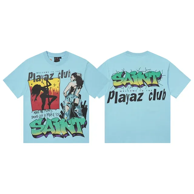 Graphic Print Rhinestone-Embellished Oversized T-Shirt 6