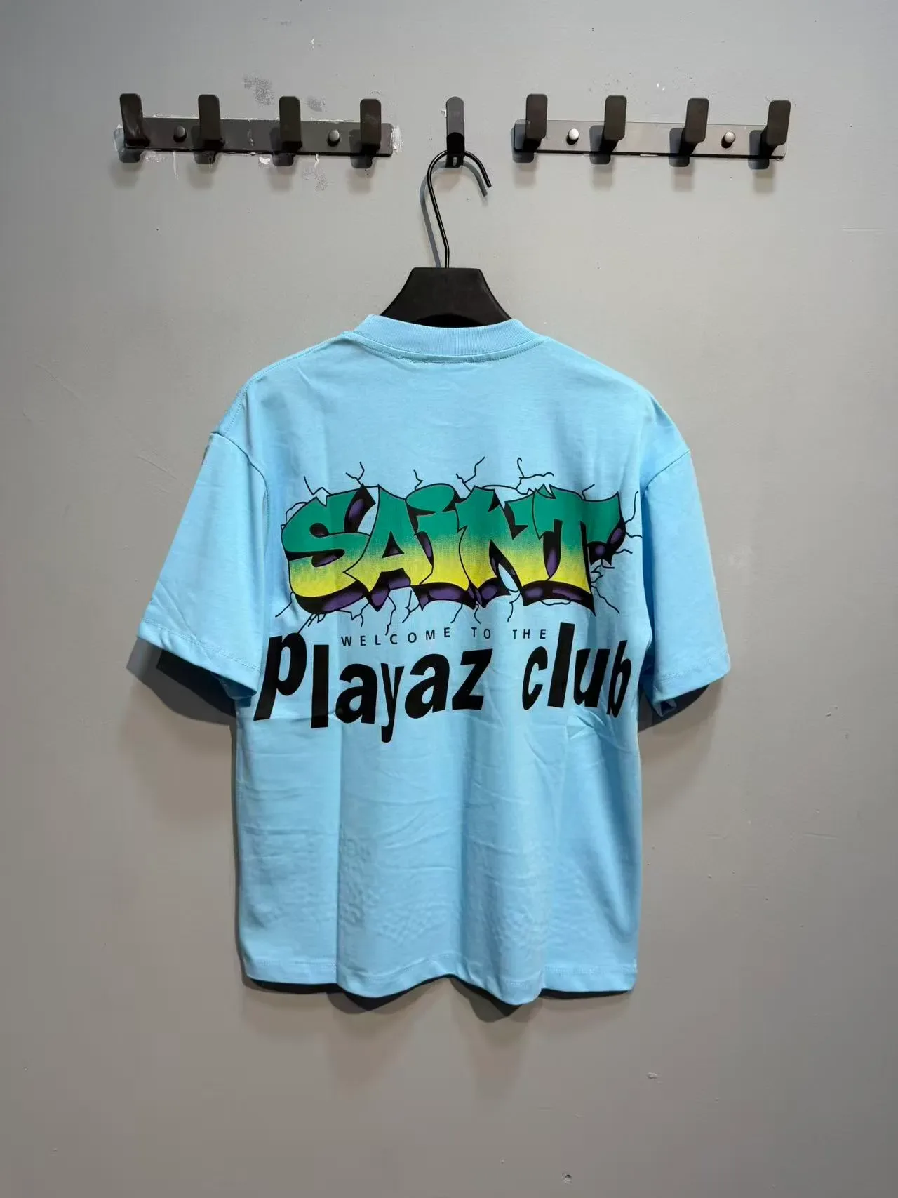 Graphic Print Rhinestone-Embellished Oversized T-Shirt 13
