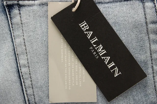 Jean en denim gris noir déchiré avec lavage léger et panneaux contrastants cousus 3
