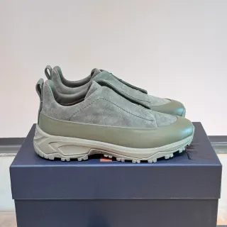 حذاء رياضي أخضر بيجي slip-on من سويدي العلوي أسلوب حياة