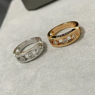 Messika Move Noa Three-Stone Channel-Set Diamond Ring — catalogue photo via WWTop Yupoo
