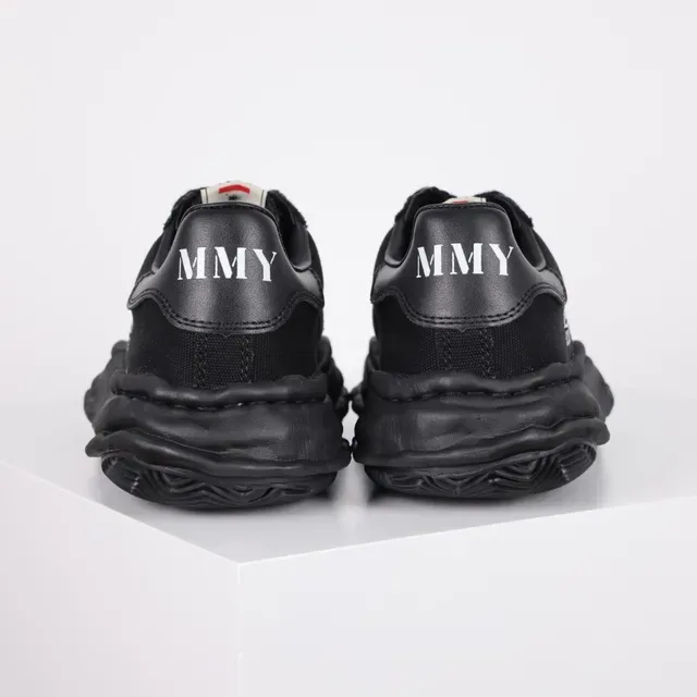 MMY BLAKEY Black Canvas Sculpted Sole Lifestyle Sneakers 8