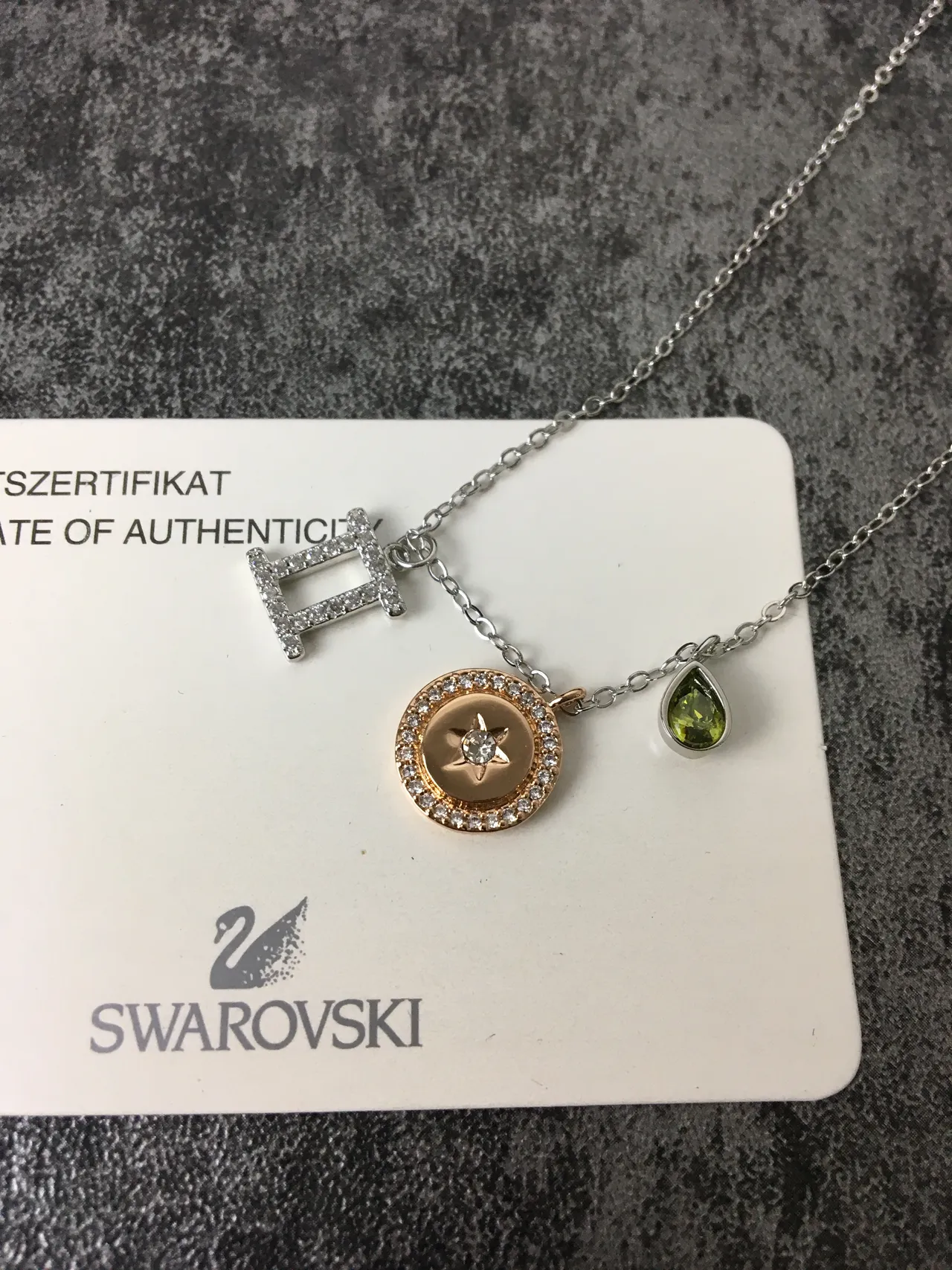 Multi-Charm Pave Diamond Star and Peridot Pendant Necklace 4