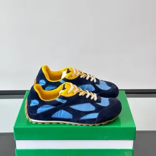 Navy Blue Suede Upper Light Synthetic Cutouts Sneakers