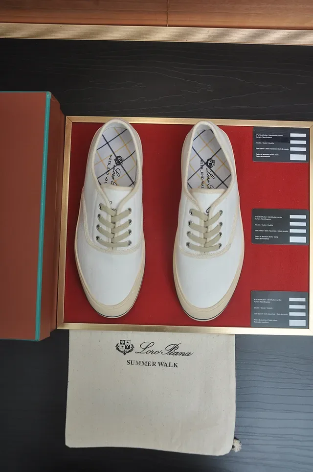 Off-White Tênis de Lona Low-Top Sola Plana Casual 5