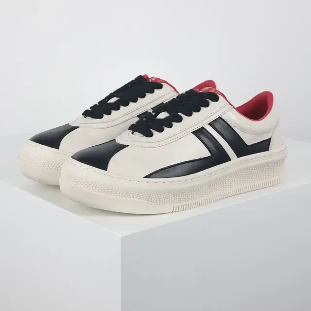 Off-White كريم أسود أحمر بانلد لوتوب سنيكرز 2