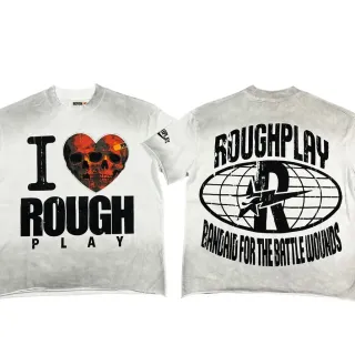 T-shirt Roughplay I Heart Rough Play graphique crâne effet usé