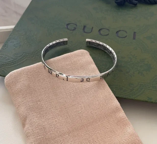 Silver Black Engraved Text Jewelry 3