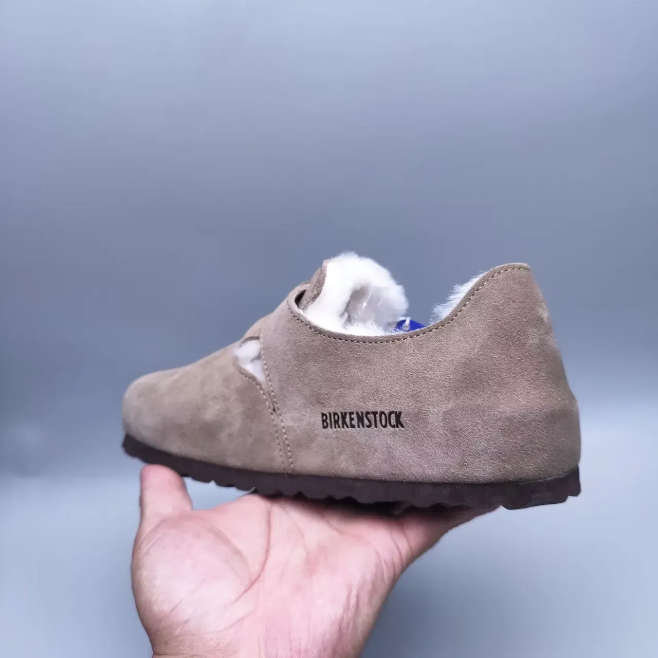 Sapatos Casuais de Camurça com Forro de Shearling, T-strap com Fivela, Slip-On 4