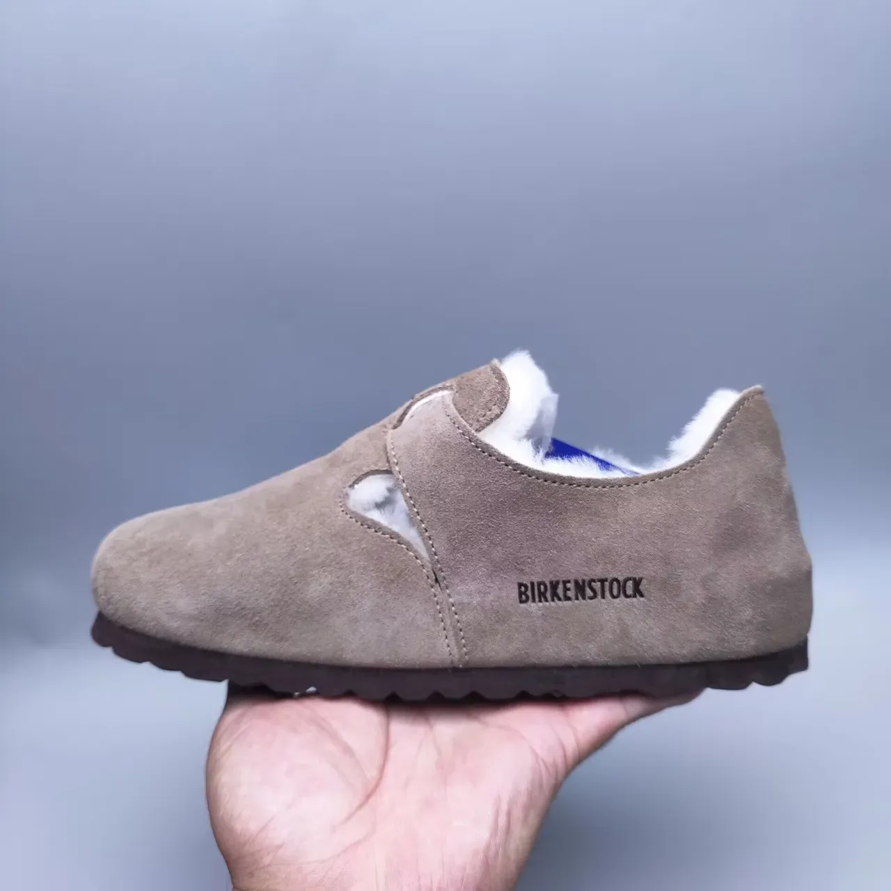 Sapatos Casuais de Camurça com Forro de Shearling, T-strap com Fivela, Slip-On 6